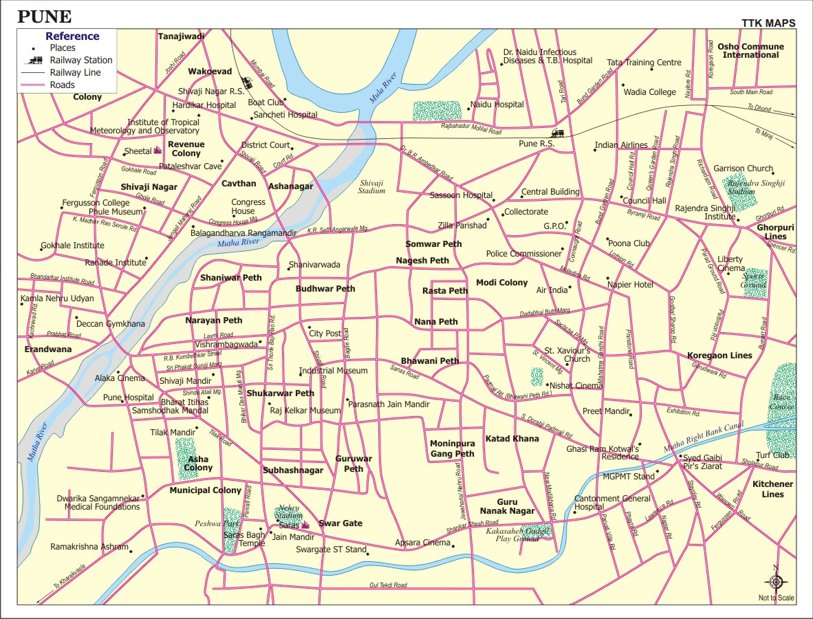 Pune ville centre plan