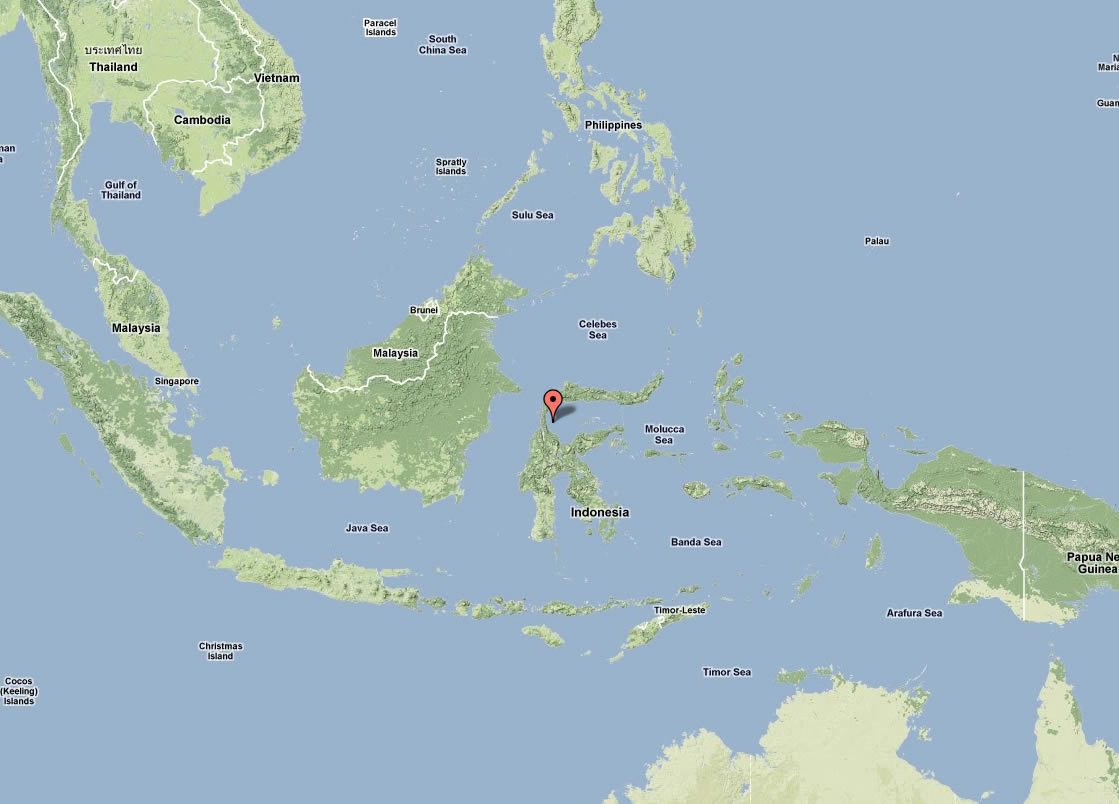 Topographique carte du indonesie