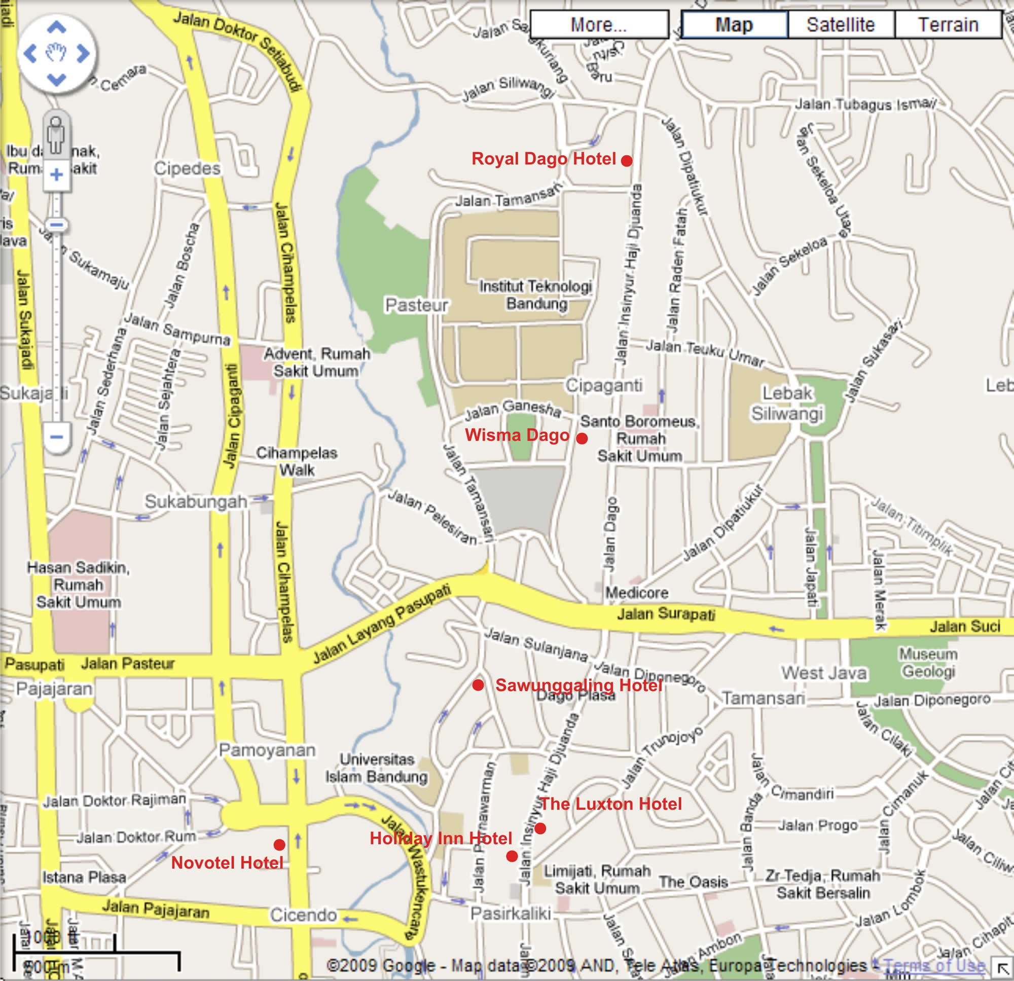 centre ville plan bandung