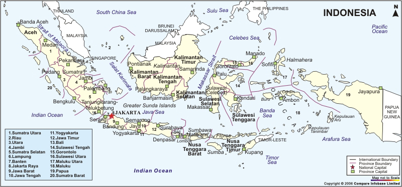 carte du indonesie