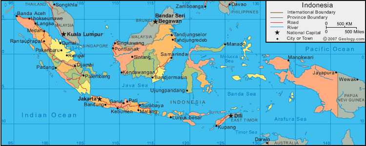 carte du indonesie