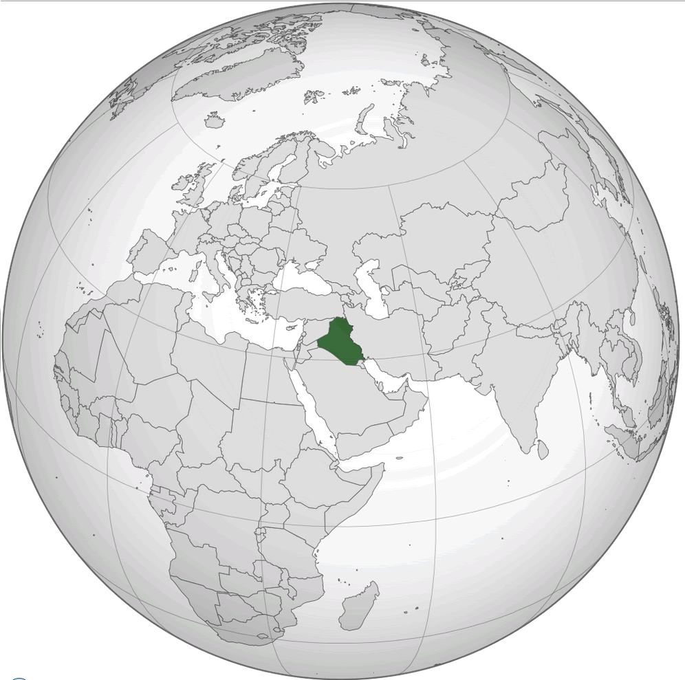 Où se situe Irak sur la carte du monde