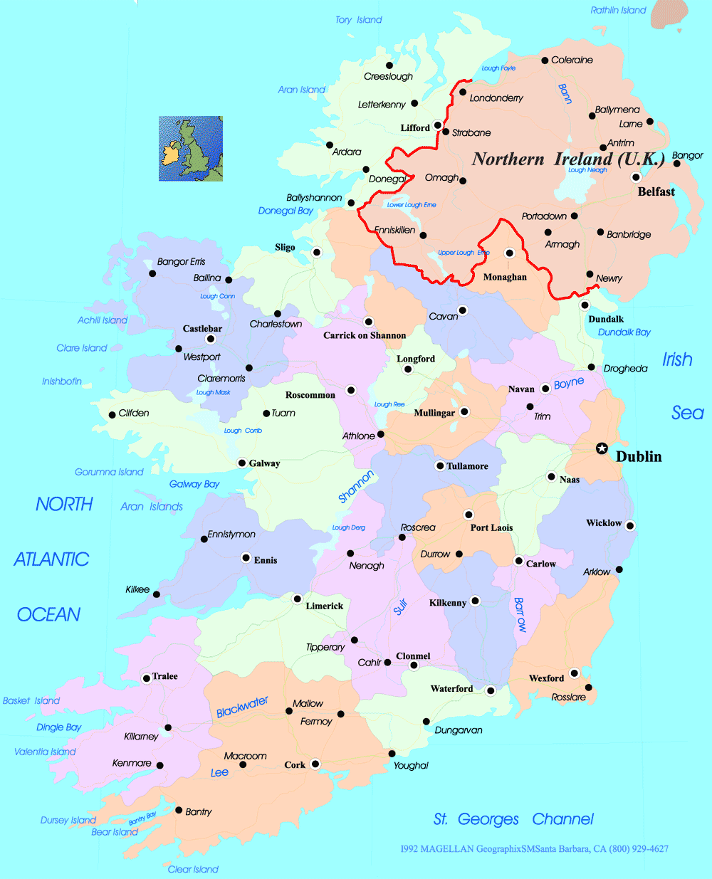 Irlande plan Dublin