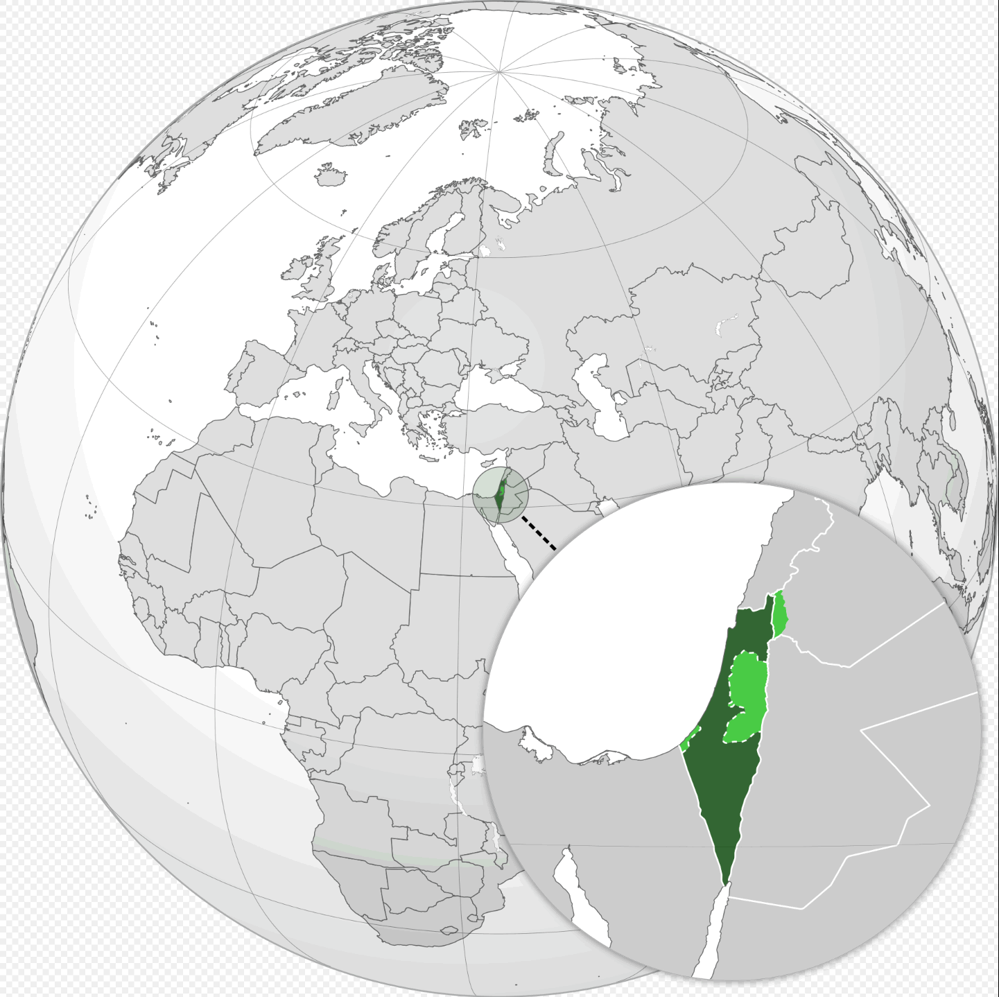 Ou se situe Israel sur la carte du monde