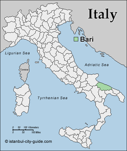 bari italie plan