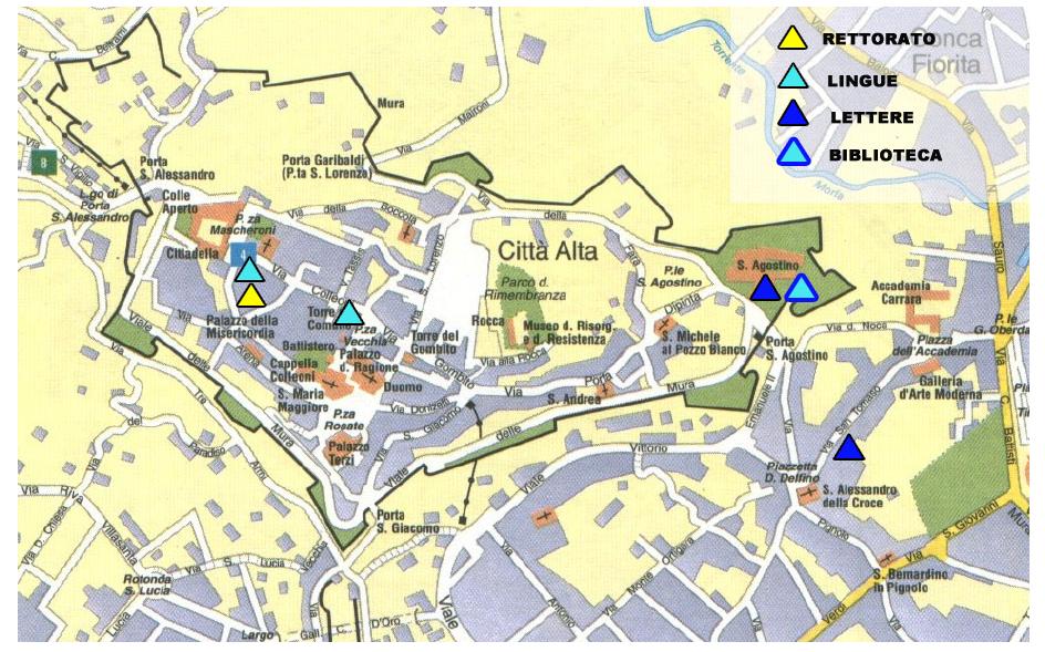 Bergamo touristique plan