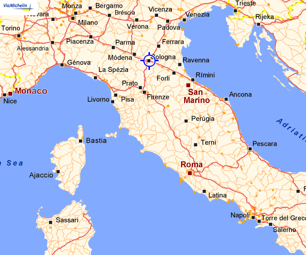 italie Bologna plan