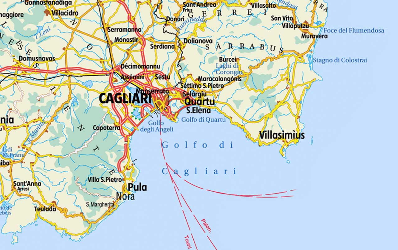 Cagliari itineraire plan