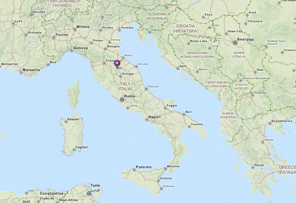 carte du italie