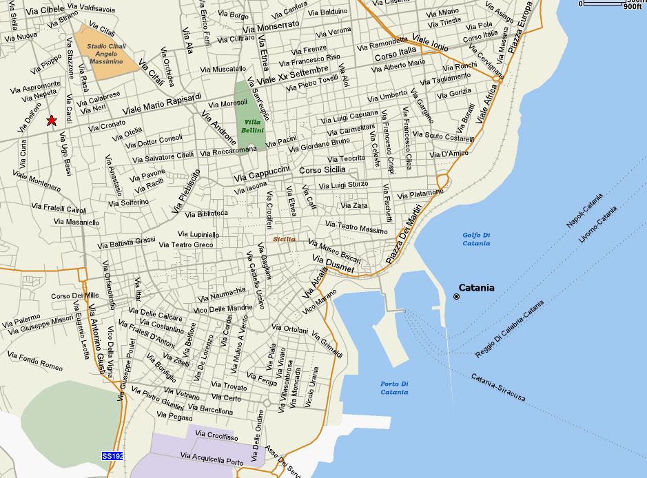 Catania zone plan