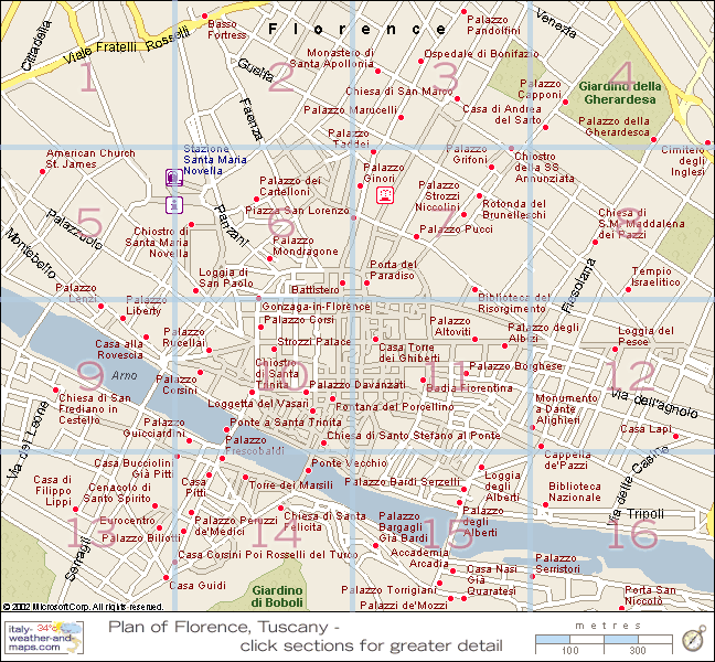 Florence quartiers plan