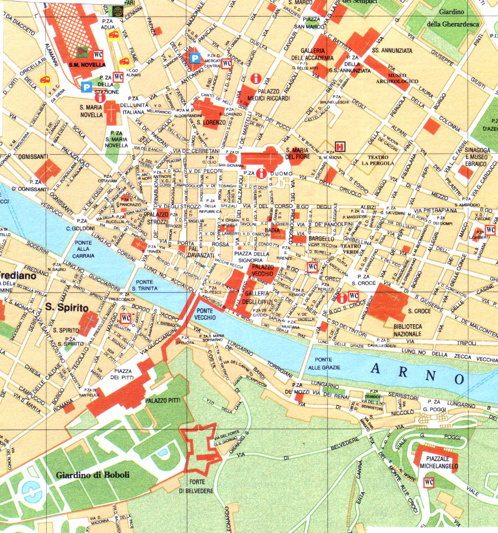 Florence ville centre plan