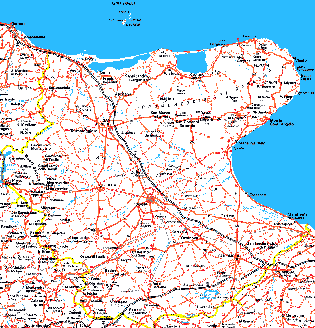 Foggia zone plan