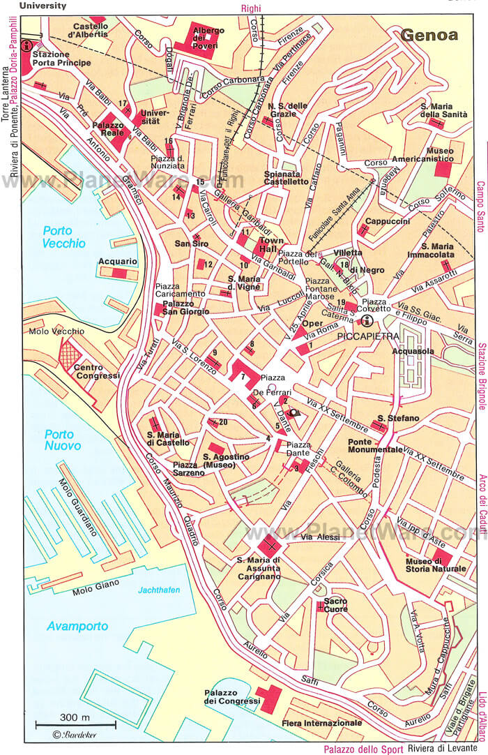 Genoa centre plan