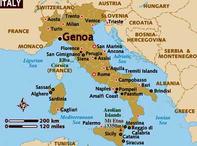 italie Genoa plan