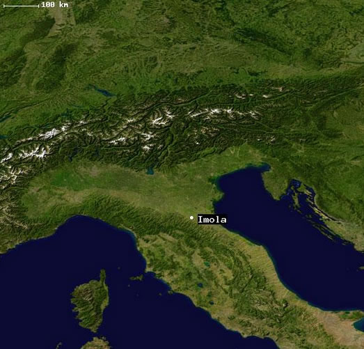 Imola satellite image