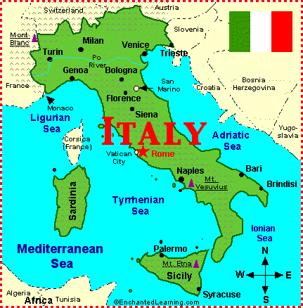 italie color carte