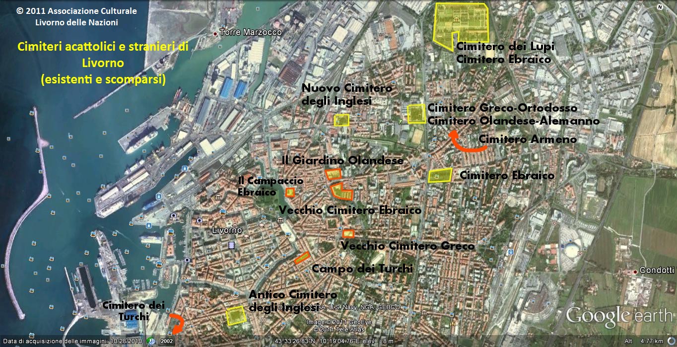 Livorno quartiers satellite plan