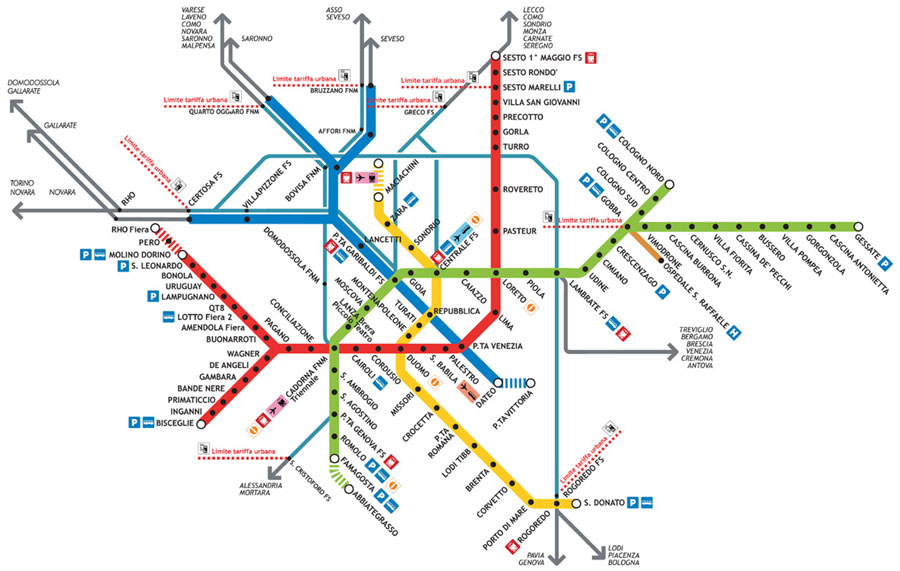 metro plan de milan