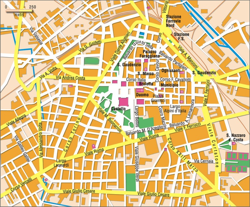 Novara ville plan