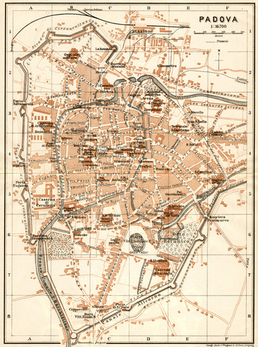 Padua historique plan