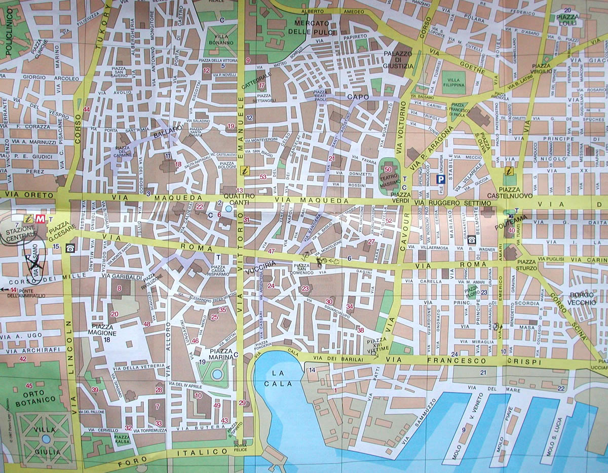 Palermo street plan