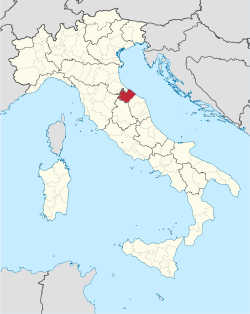 Pesaro provinnce plan italie