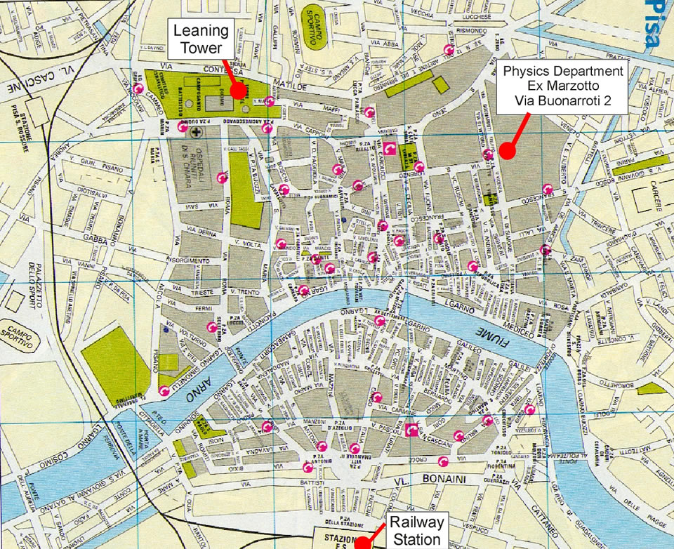 pisa centre ville plan