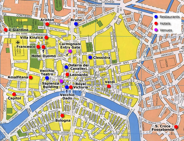 pisa quartiers plan