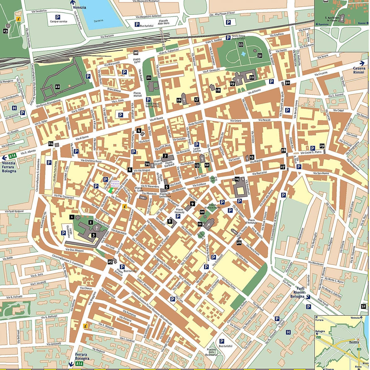 Ravenna centre plan