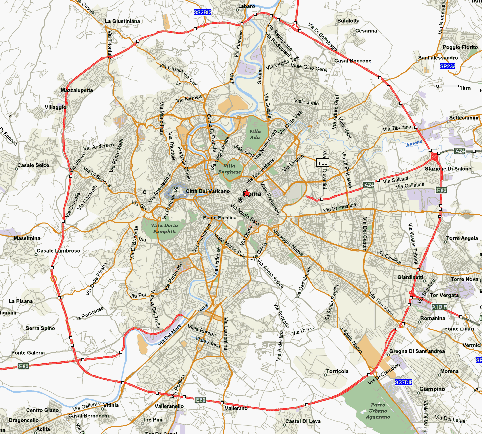 Rome ville plan