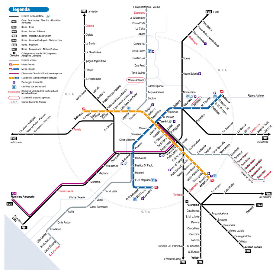 carte Roma Metro