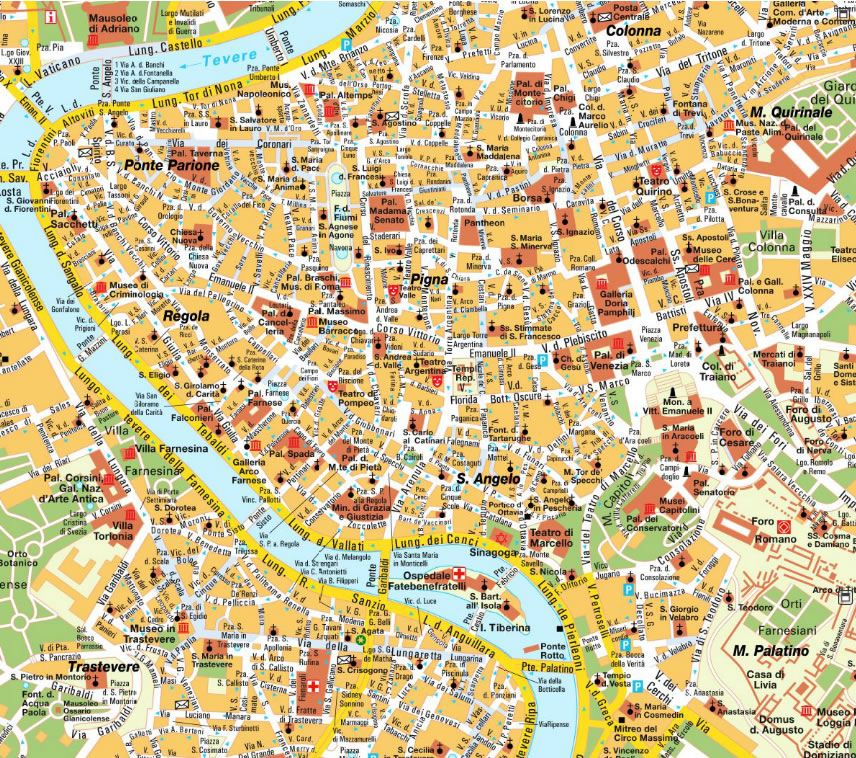 rome ville centre plan