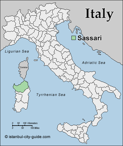 italie Sassari plan