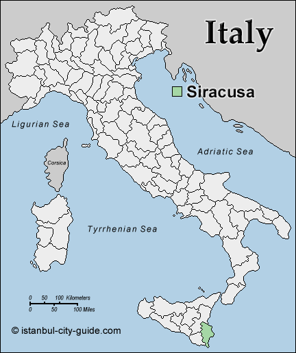 italie Siracusa plan