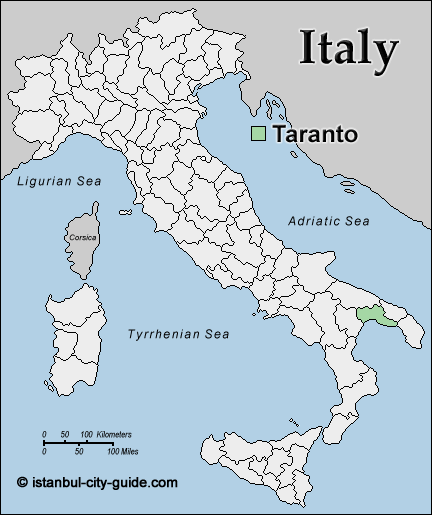 italie Taranto plan