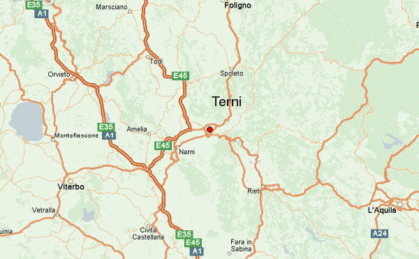 Terni itineraire plan