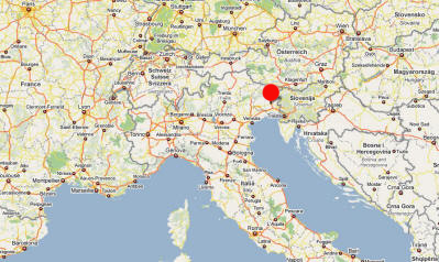 udinese italie location plan
