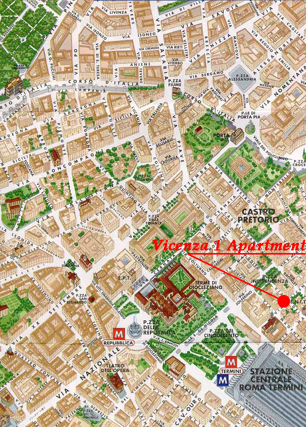Vicenza historique plan