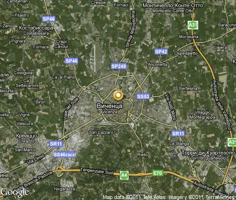 Vicenza satellite image