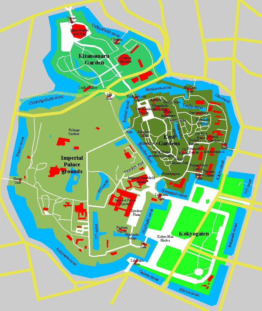 Imperial Palace Tokyo plan
