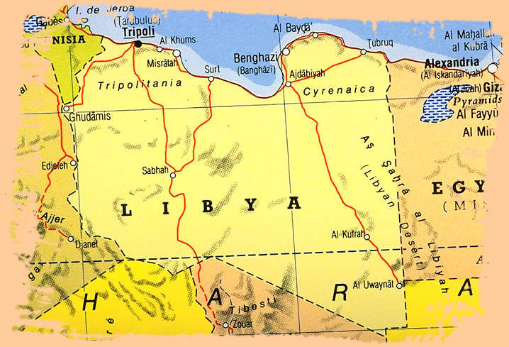 libye carte tripoli benghazi