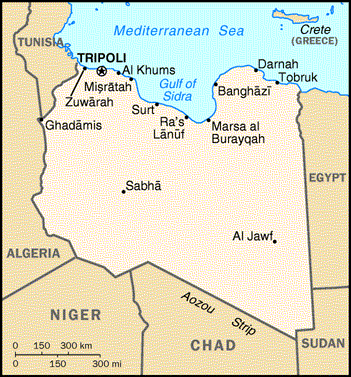 libye villes carte