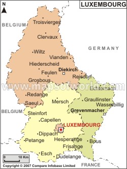 luxembourg carte