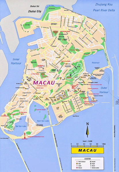 Macau Touristique Carte