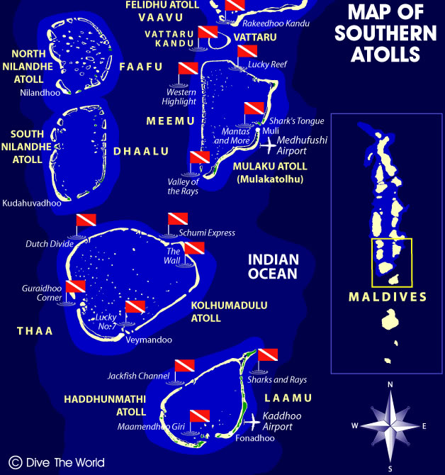 plan de du sud atolls