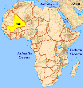 mali locaition carte afrique