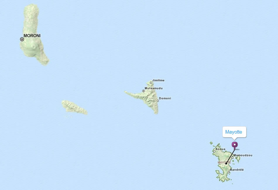 carte du Mayotte