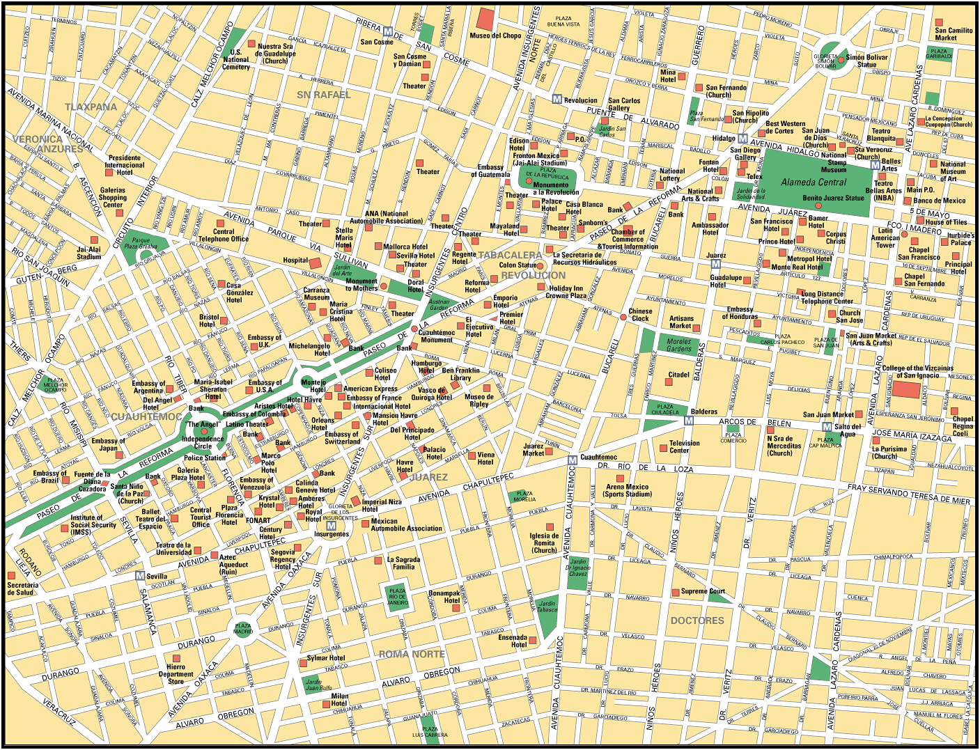 mexique ville plan