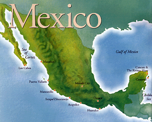 satellite mexique carte